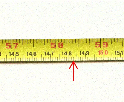Ruler measurements centimeters and meters