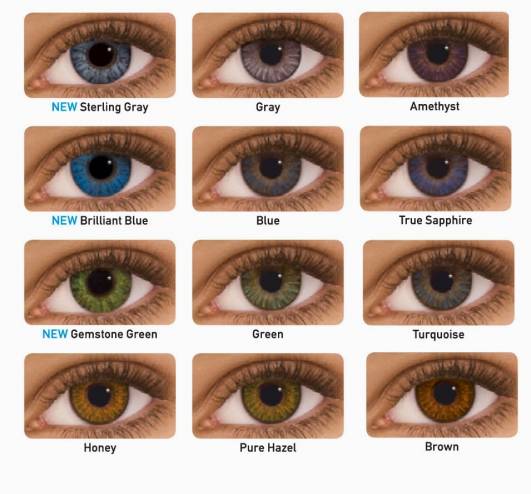 Dark Blue Eye Contacts 15